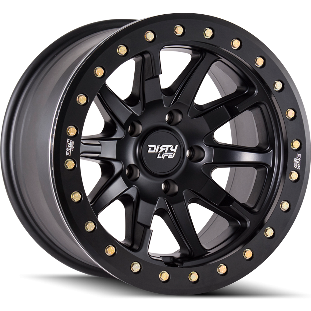 Dirty Life Wheel 9304 DT-2 Satin Black - 17x9 - 8x170 Bolt Pattern - -12 Offset Rims