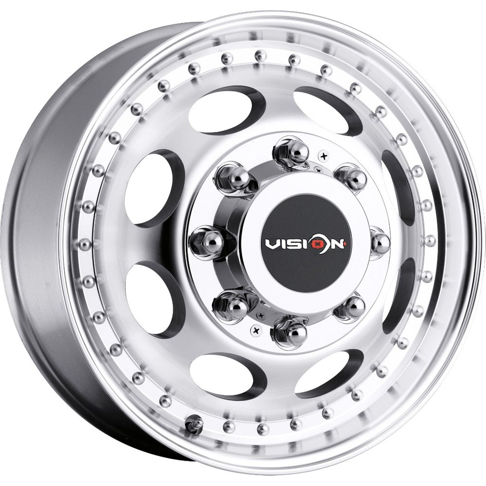Vision HD Wheel 181 Heavy Hauler Machined - 19.5x6.75 - 8x170 Bolt Pattern - -143 Offset Rims