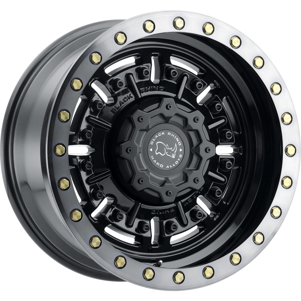 Black Rhino Wheel ABRAMS Gloss Gun Black Mach Dark Tint - 17x9.5 - 8x165.1 Bolt Pattern - -18 Offset Rims