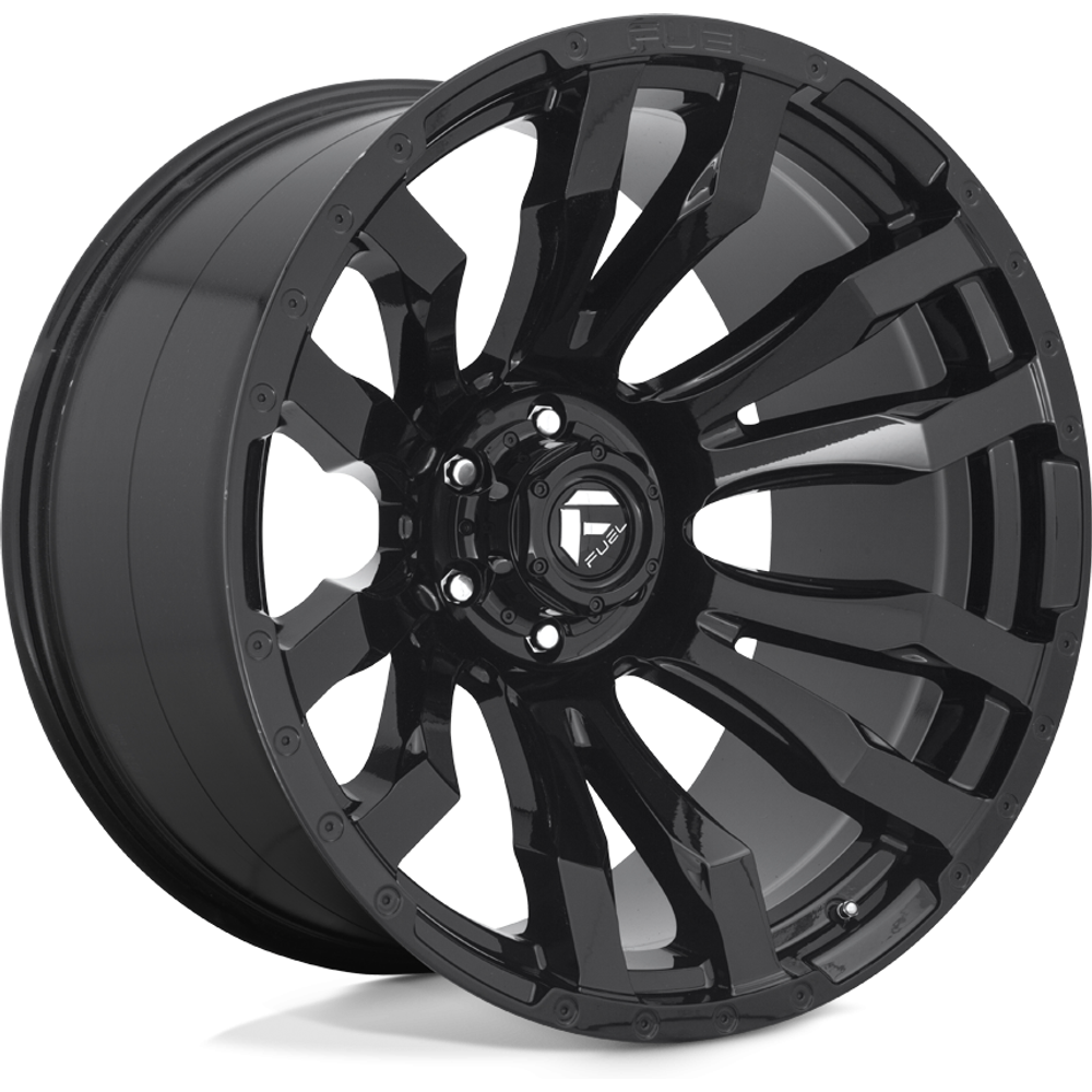 Fuel Wheel D675 BLITZ Gloss Black - 22x12 - 8x180 Bolt Pattern - -44 Offset Rims