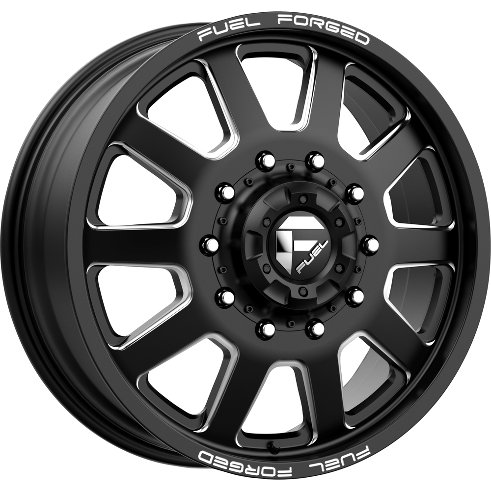 Fuel Forged Wheel DE09 FF09D Black Milled - 20x10 - 8x170 Bolt Pattern - -24 Offset Rims