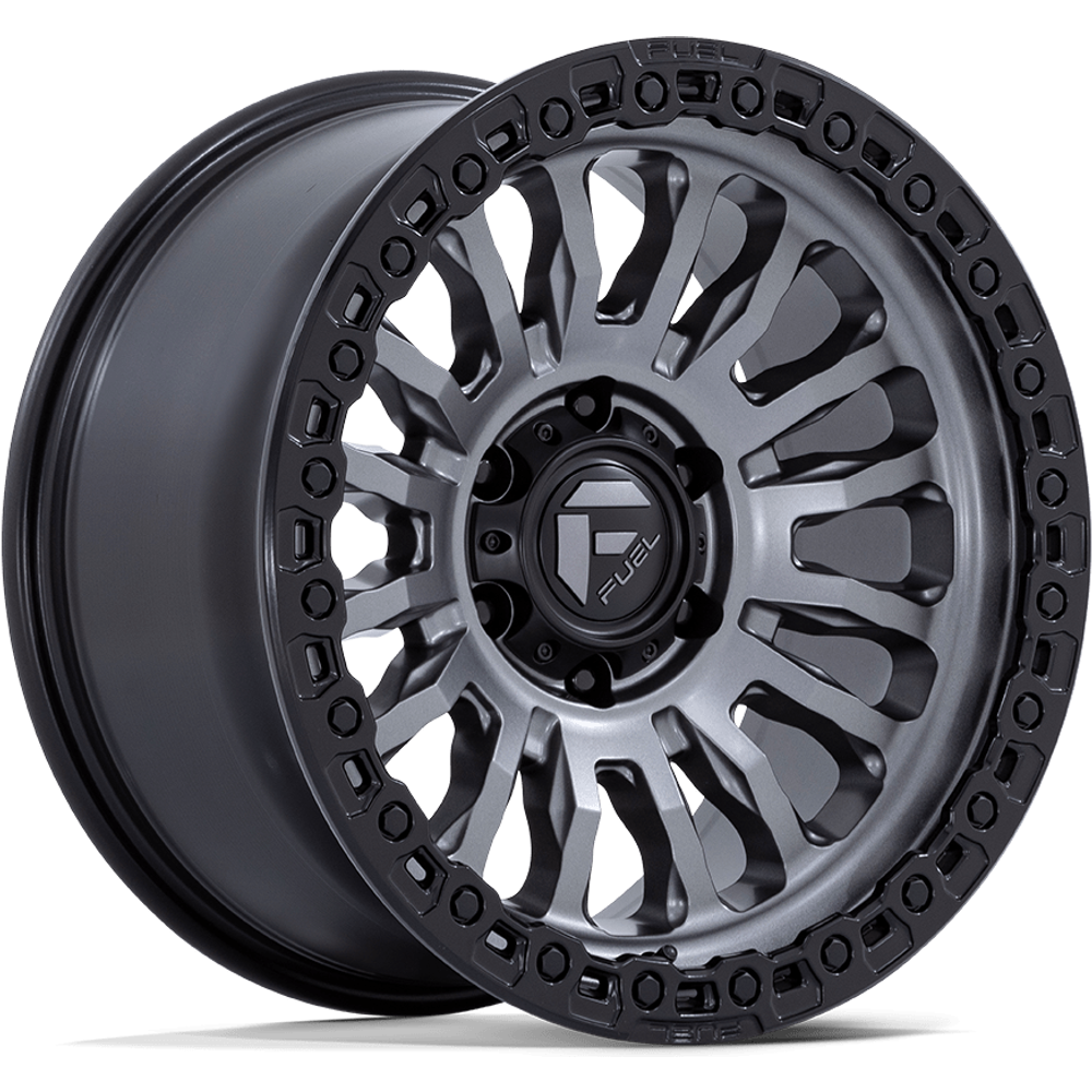 Fuel Wheel FC857 RINCON Matte Gunmetal W/ M-black Lip - 20x9 - 8x180 Bolt Pattern - 20 Offset Rims