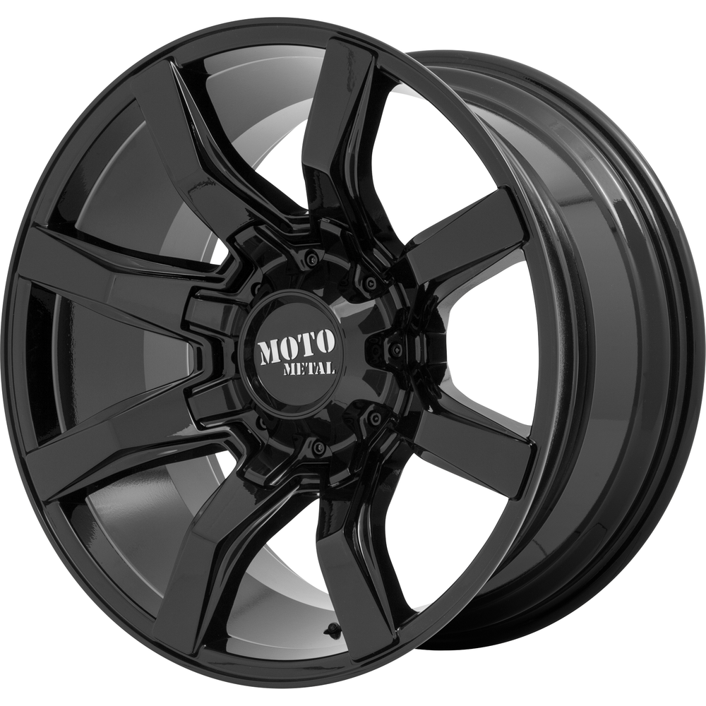 Moto Metal Wheel MO804 SPIDER Gloss Black - 20x10 - 8x170 Bolt Pattern - -18 Offset Rims