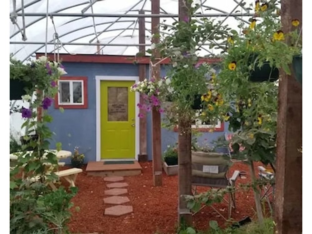 Cottage In A Greenhouse