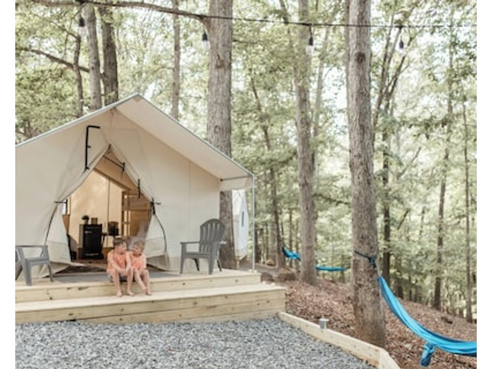 Deluxe Safari Tent #15 - Timberline Glamping · Lake Lanier River Forks Georgia