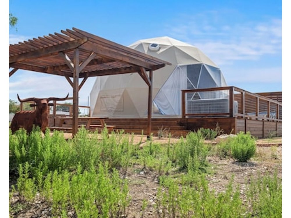 Luxury Glamping Dome on Texas Farm