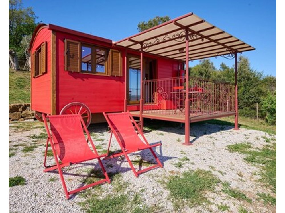 Caravan Volpe Rossa With Shared Garden And Air Conditioning