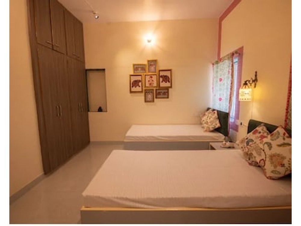 Tathastu Jaipur- Calm Spiritual & tranquil 3BHK getaway for Vegetarians !