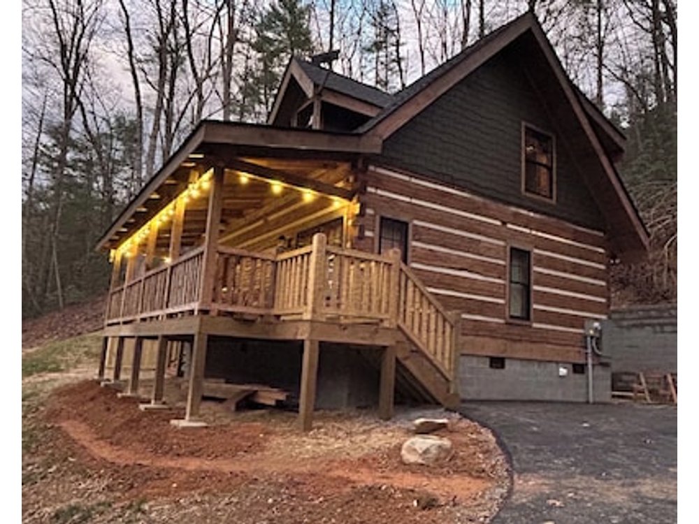 Newly Built Authentic Log Cabin 2 Br In Townsend Peaceful Side Of The Smokies