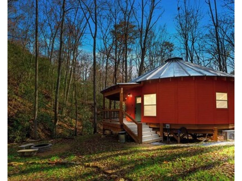 Laughing Water Enchanting Moroccan Yurt Hot Tub Overlooks Babbling Brook