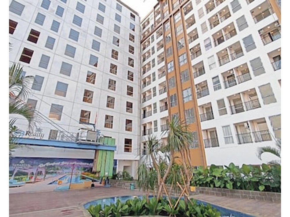 Grey Toned 1Br Apartment Tamansari Skylounge Makassar