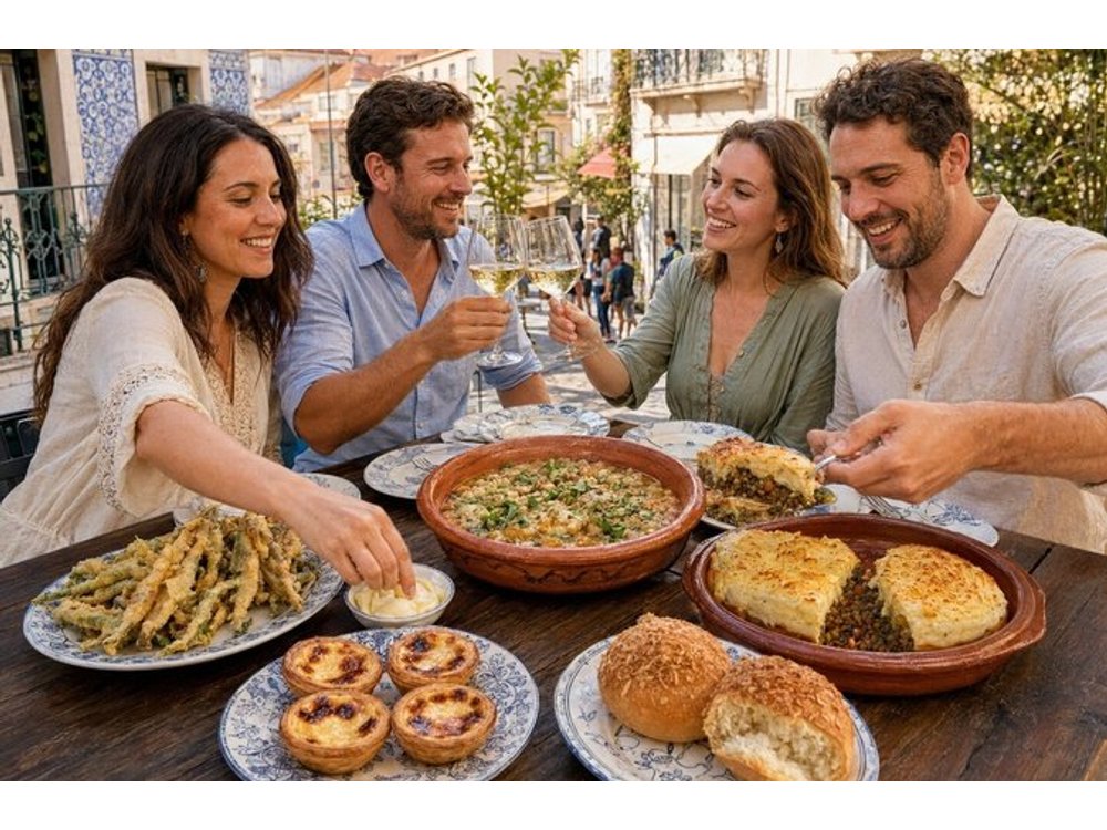 Lisbon Baixa Street Food Tour: Piri Piri and Bifana Full Meal