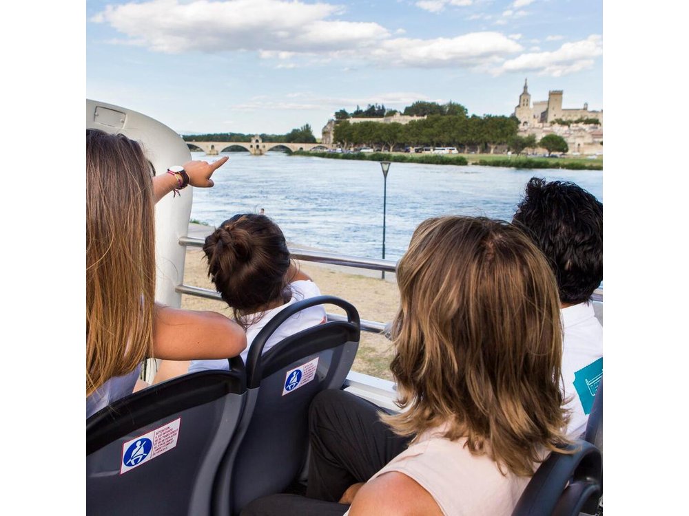 Visit Avignon and Villeneuve lez Avignon aboard a Double-Decker Bus