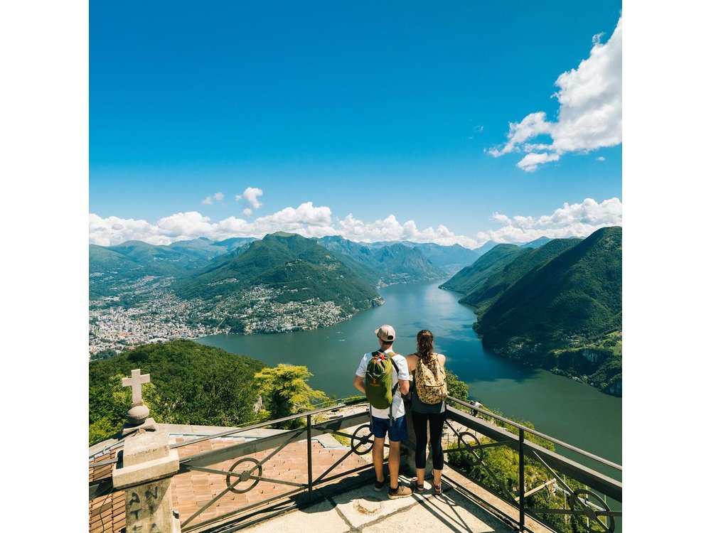 Lugano Region Guided Excursion from Lugano to Monte San Salvatore by funicular
