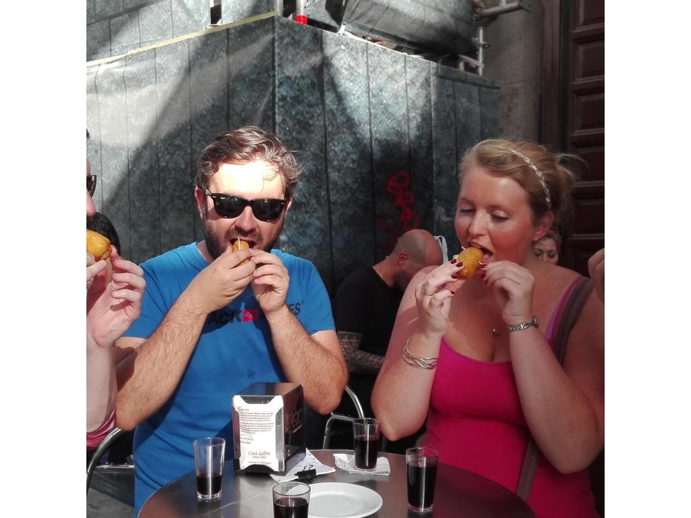 Madrid Local's Wine and Tapas Lunch Tour with a side of History