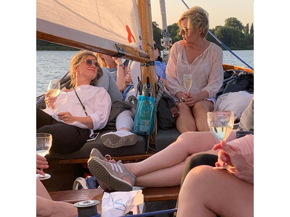 Sailing trip on the Hamburg Outer Alster