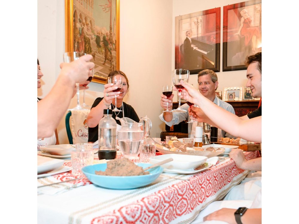 Typical Dining & Cooking Demo at Local's Home in Rome