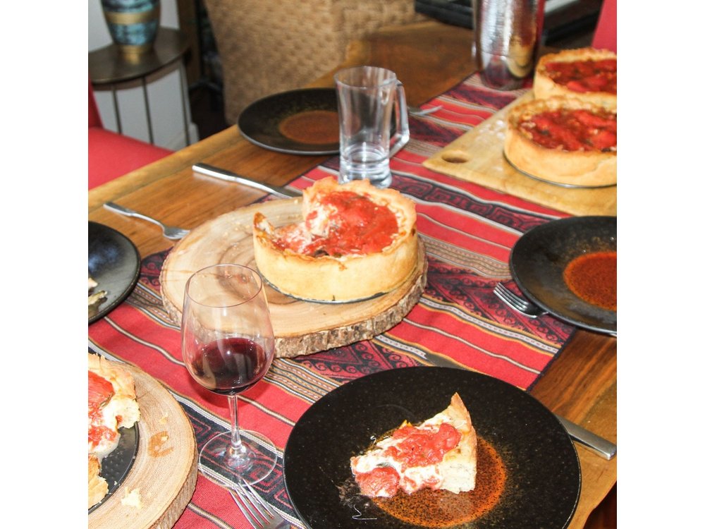 Traveling Spoon Chicago-Style Deep Dish Pizza Private Online Cooking Class