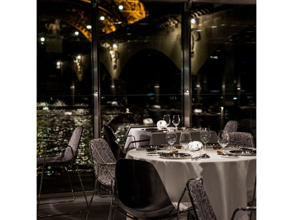 Paris at the First Lodges - Ducasse sur Seine dinner cruise