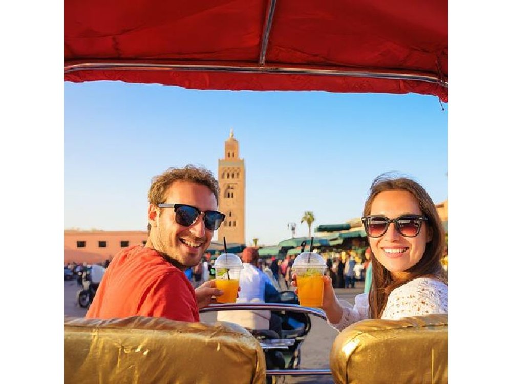 Tuk Tuk Marrakech Private Tour with Pickup & Audio Guide Ride