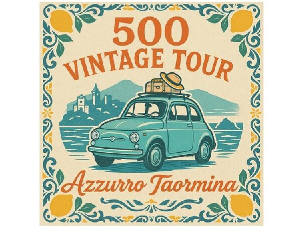 Sunset Taormina Fiat 500 vintage tour