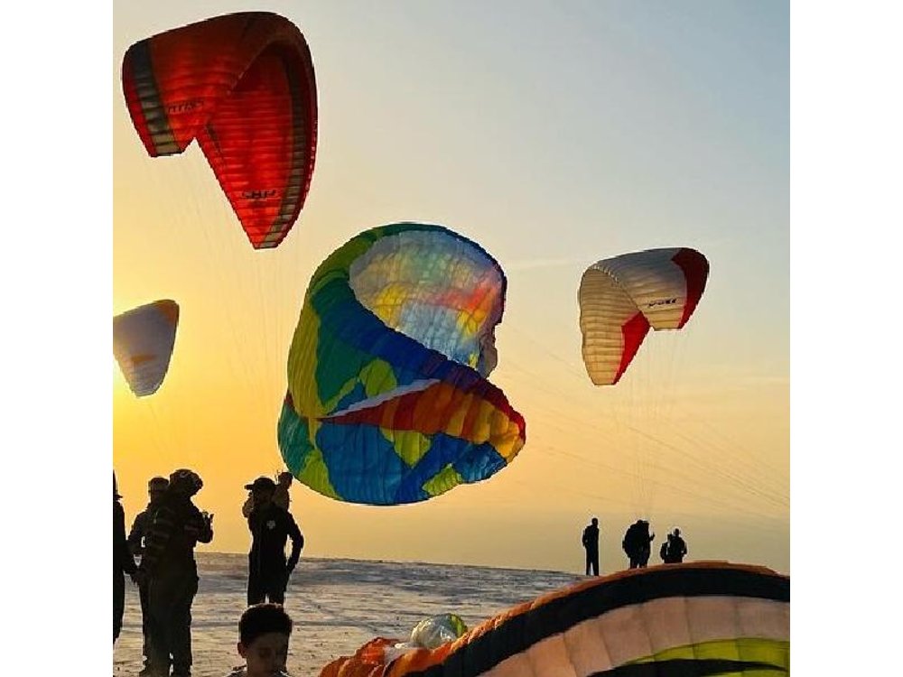 Sunset Paragliding Over Agafay Desert from Marrakech