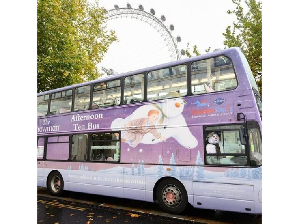 London: The Snowman Afternoon Tea Bus Tour