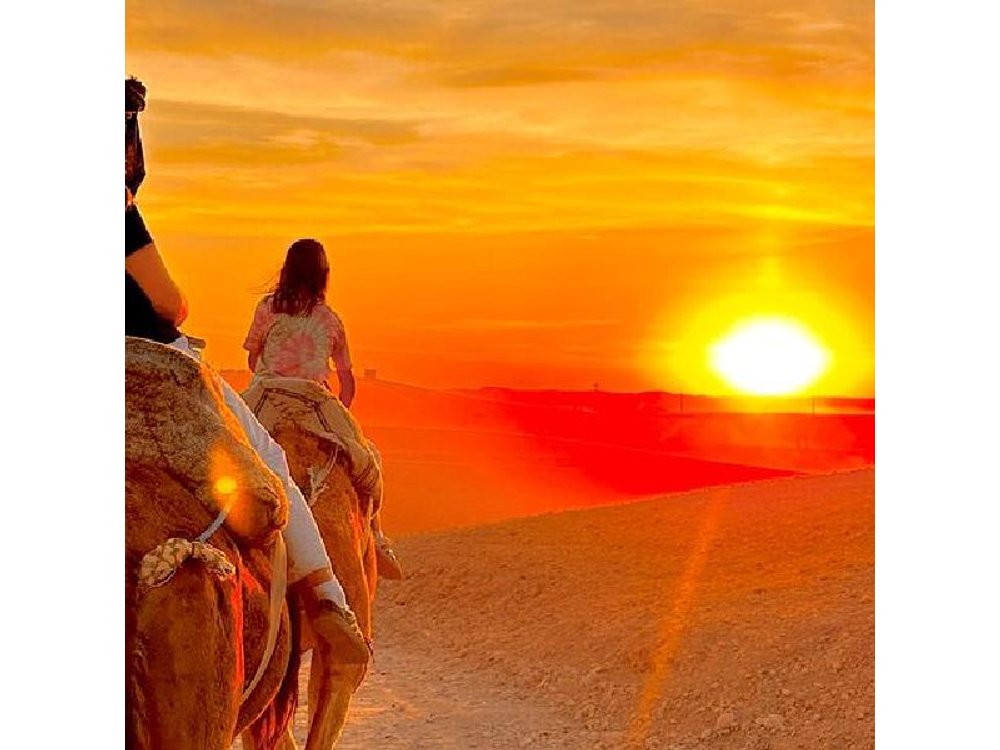 Marrakech Agafay Desert Sunset Camel Ride and Dinner Show