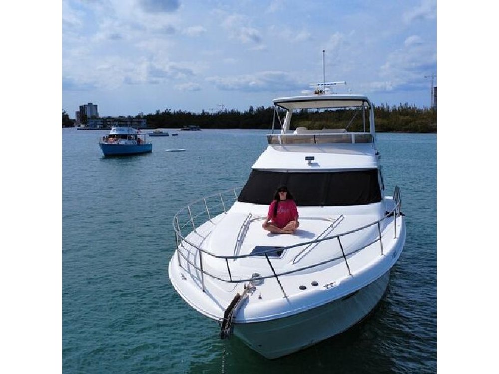 Miami Private 52 ft Boat Tour | Sandbar, Dolphins & Biscayne Bay!