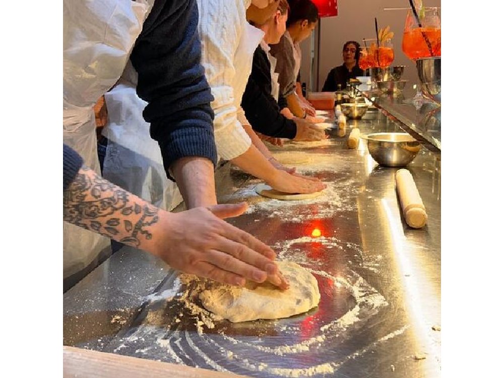 Roman Style Pizza Cooking Class & Spritz Making in Rome
