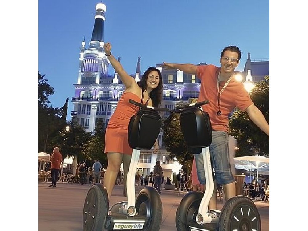 Sunset in Madrid by segway