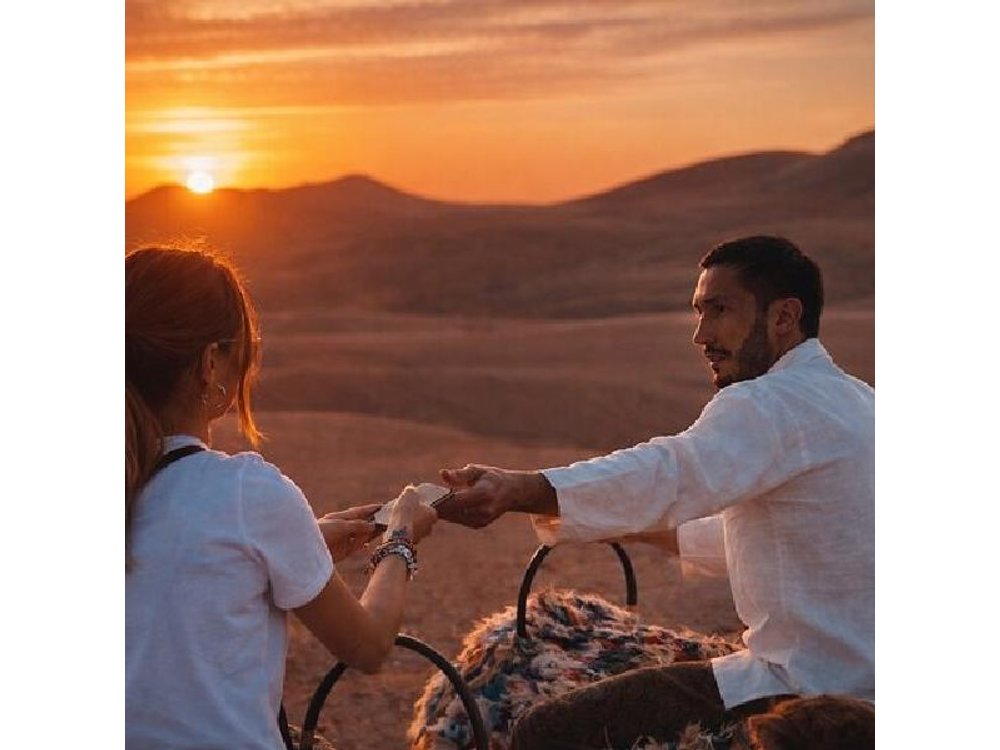 Agafay Desert Sunset Camel Ride with Dinner Show from Marrakech