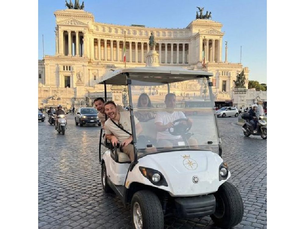 Rome 3H Private Golf Cart Tour with Pick Up and Drop Off Included