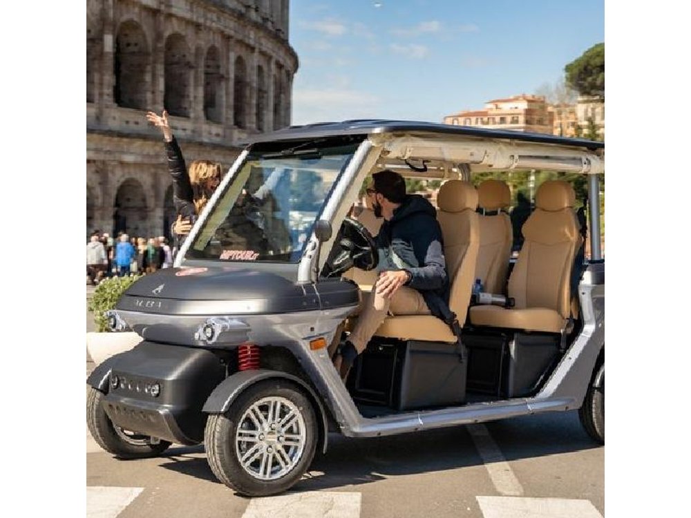 Relaxing Golf Cart Highlights Tour of Rome