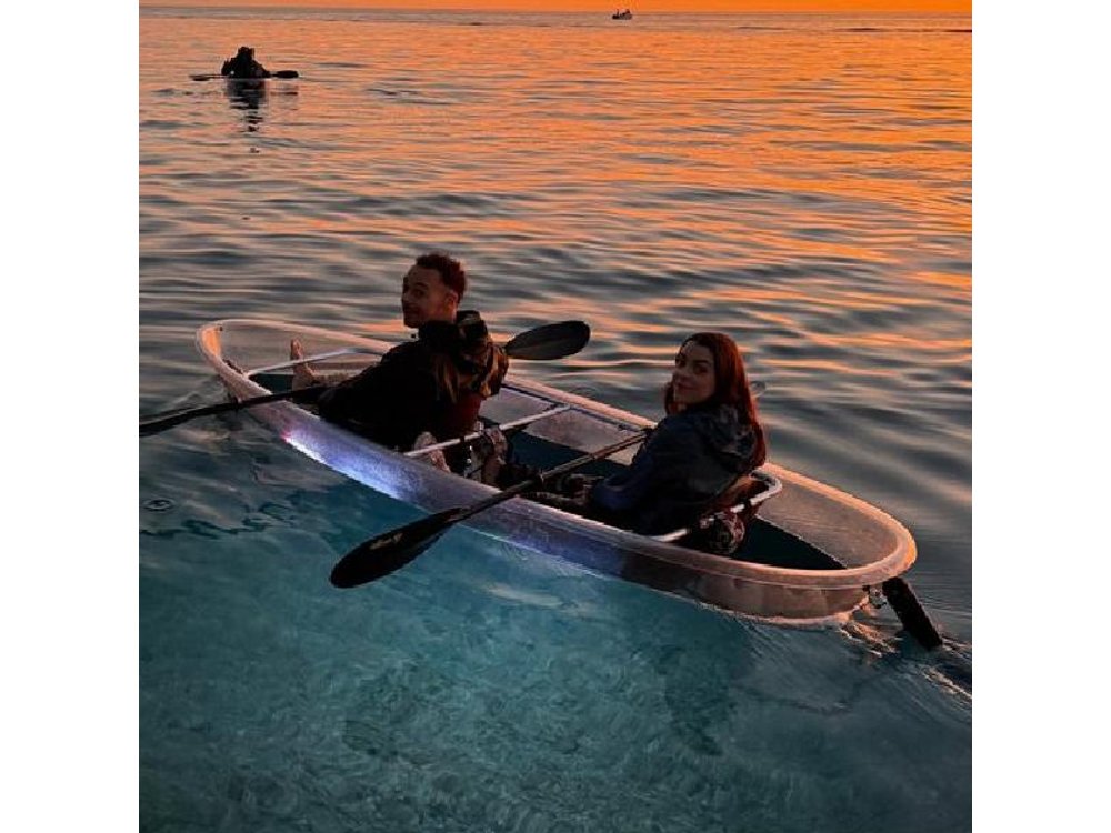 Transparent Kayak Sunset to Dusk Glow Experience from Pula