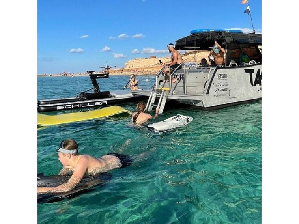 Beach and Cave LUXURY TOYS Boat Tour - Ibiza