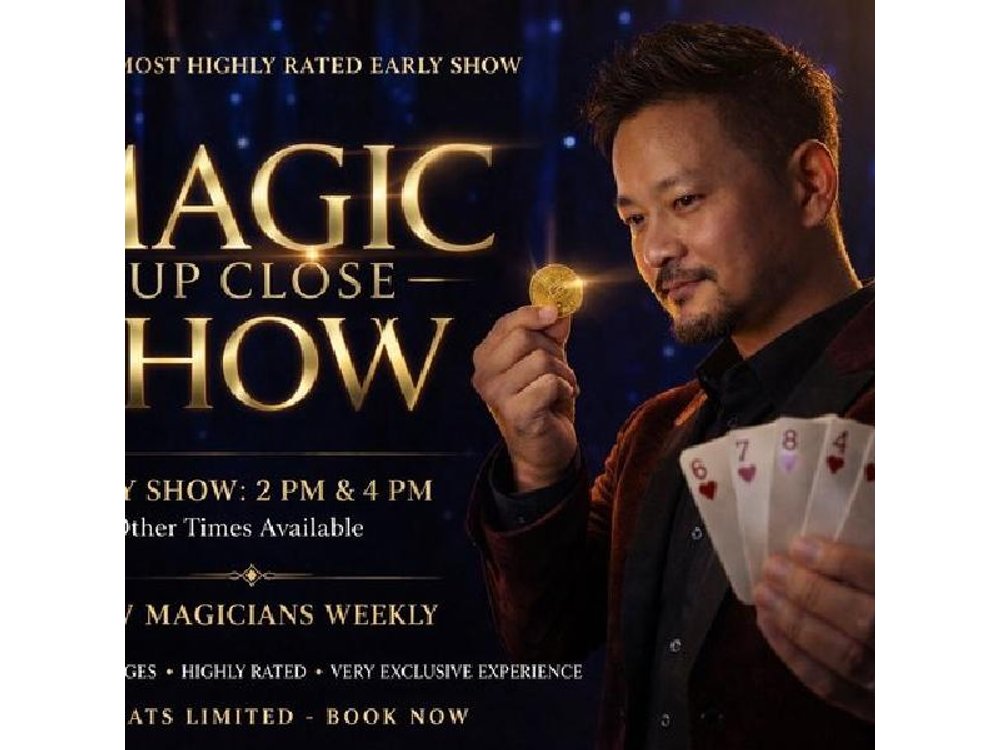 Magic Up Close Early Show at Las Vegas Magic Theater