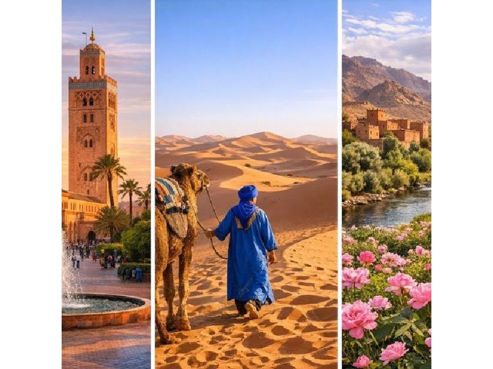 Marrakech to Fes Sahara Desert Tour & overnigyt Camp & Camel ride