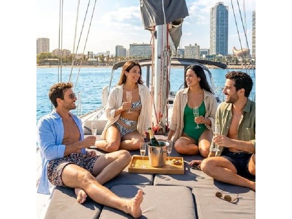 Barcelona Private Sailing Trip with unlimited drinks and snacks