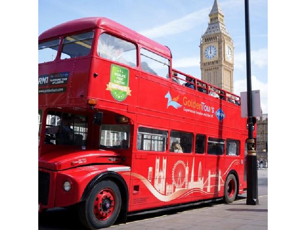 London’s First Electric Routemaster Bus Tour with Live Guide