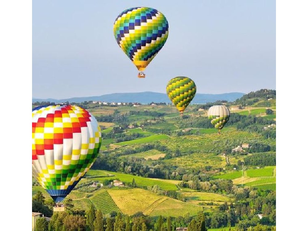 Hot Air Balloon Flight Over Tuscany from Siena