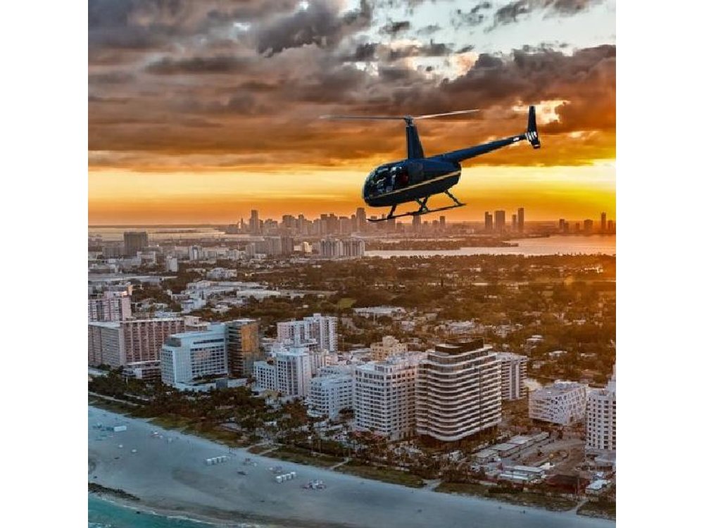 Sunset Miami Beach Private Helicopter Tour
