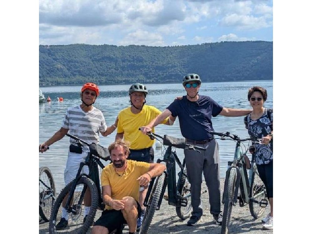 Ride an e-bike along the Appian Way from Rome to Castel Gandolfo.