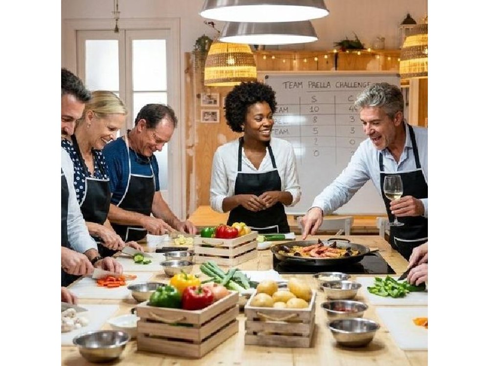 Small-Group Paella Class, Tapas & Market Tour Central Barcelona
