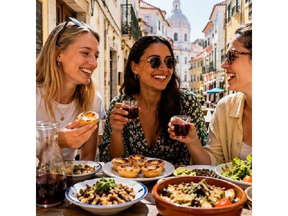 100% Vegetarian Lisbon Food Tour in Baixa Full Meal