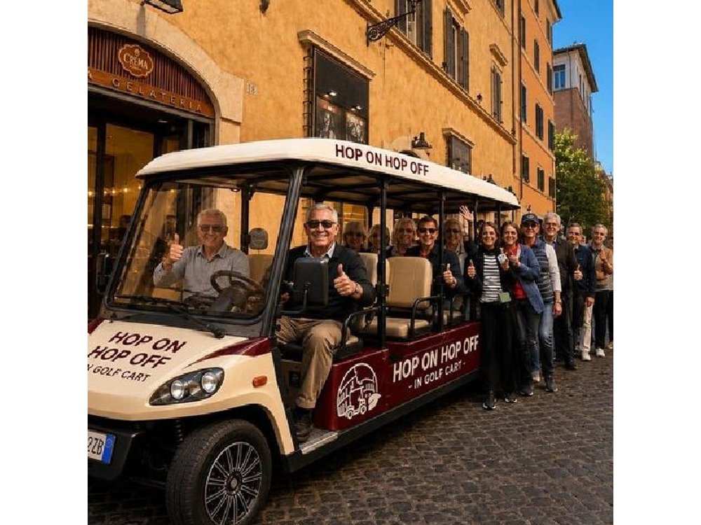 Rome Eco Golf Cart Hop on Hop off Experience