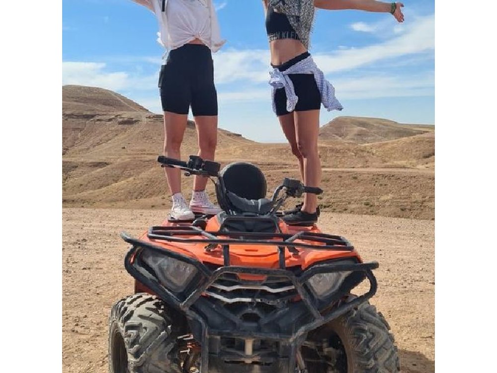Marrakech: Agafay desert Quad, sunset camel ride and dinner show