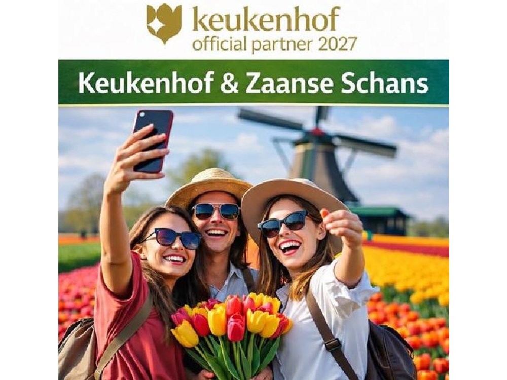 Amsterdam: Keukenhof Gardens and Zaanse Schans Windmills Day Tour