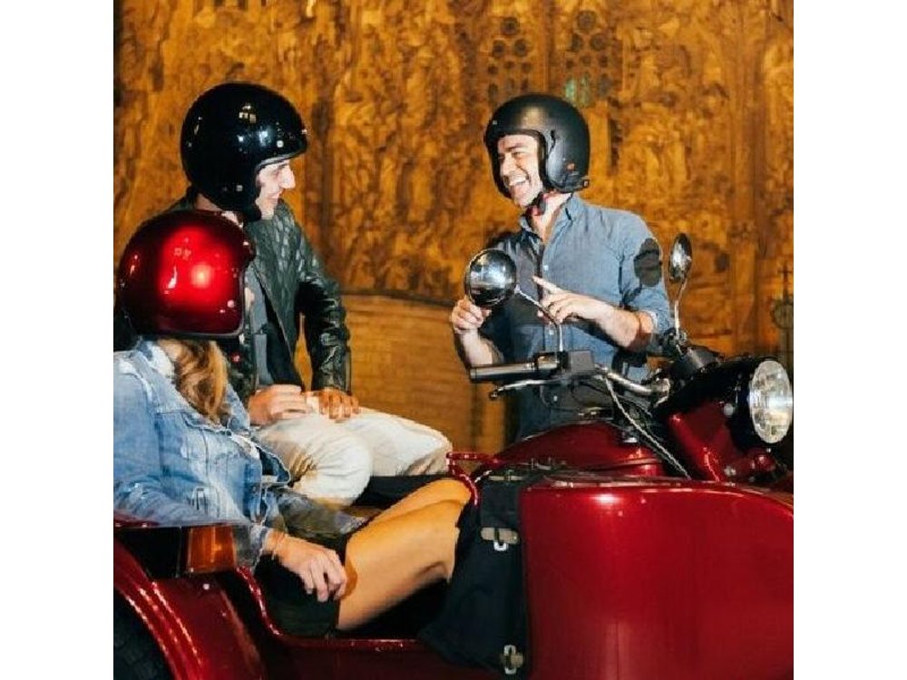 Sunset & Night Tour of Barcelona by Sidecar Motorcycle