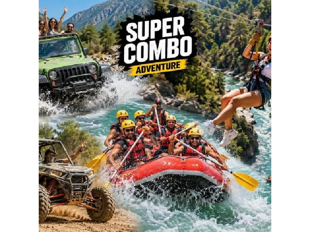 Antalya Super Combo W/Rafting ,Jeep Safari ,Quad Biking & Zipline
